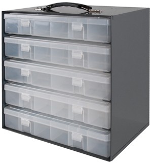 Durham 290-95, Rack for 5 Small Plastic Compartment Boxes