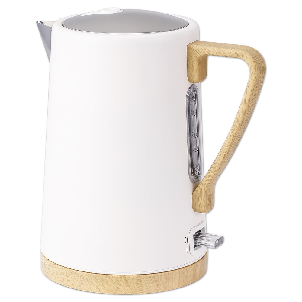 1.7L 1500W Wide Mouth Kettle - Stainless Steel Interior - Rapid-Boil - Auto S...