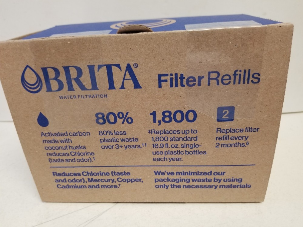 6-Pack Brita Refillable Filter Refill Packs for Pitchers & Dispensers