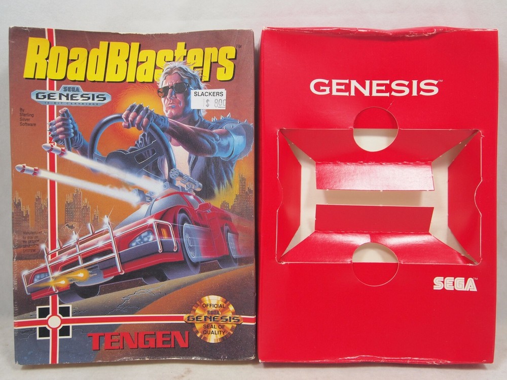 RoadBlasters Case (SEGA Genesis) Authentic CARDBOARD BOX ONLY!