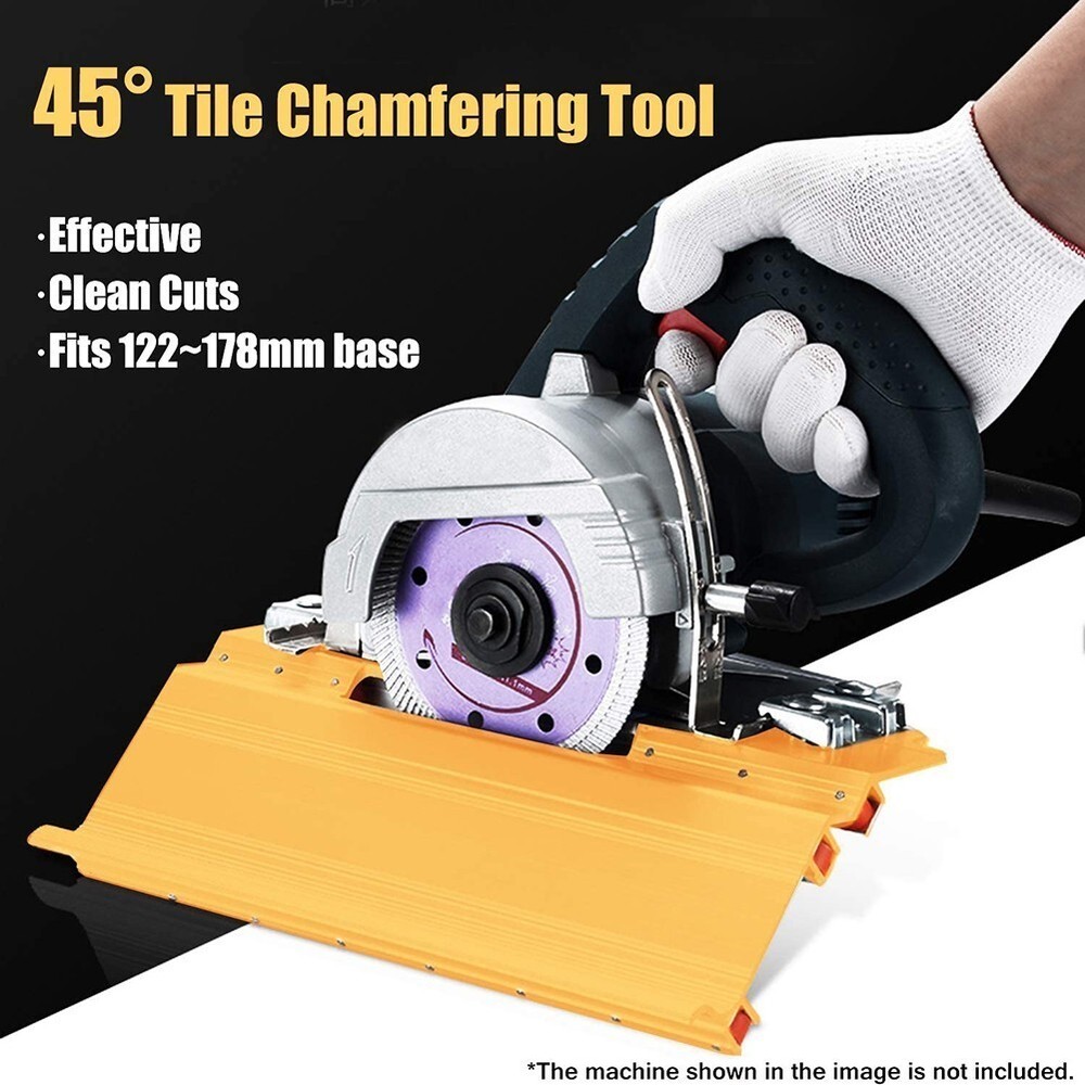 45 Degree Tile Chamfering Device Chamfer Aluminum Alloy Bevel Tile Router Guide
