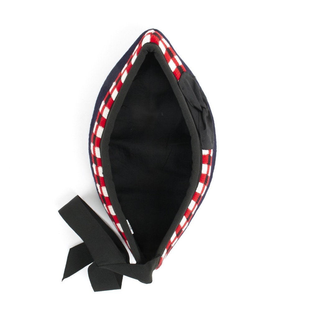 British Glengarry Checker Board Side Cap- Size 7 (56 cm)