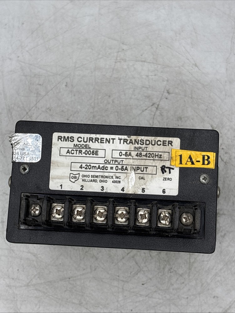 Ohio Semitronics Current Transducer Model ACTR-005E