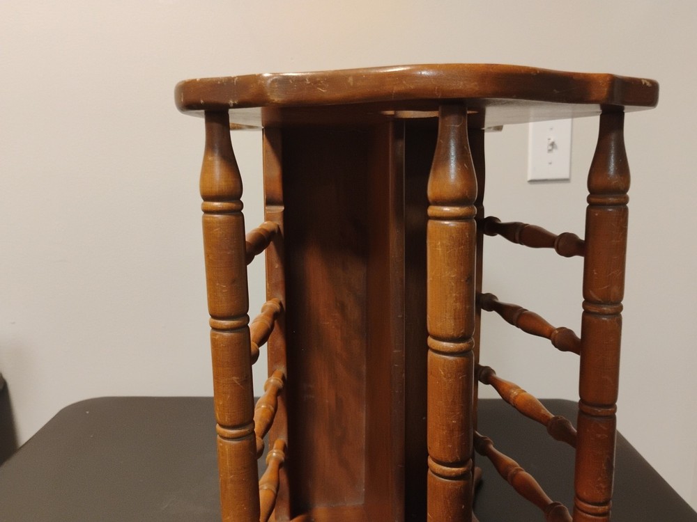 Vintage Wooden Magazine Rack
