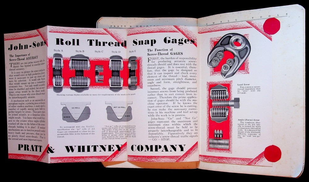 Vintage Small Tools Pratt & Whitney Catalog Reference Book No. 13 - Paperback