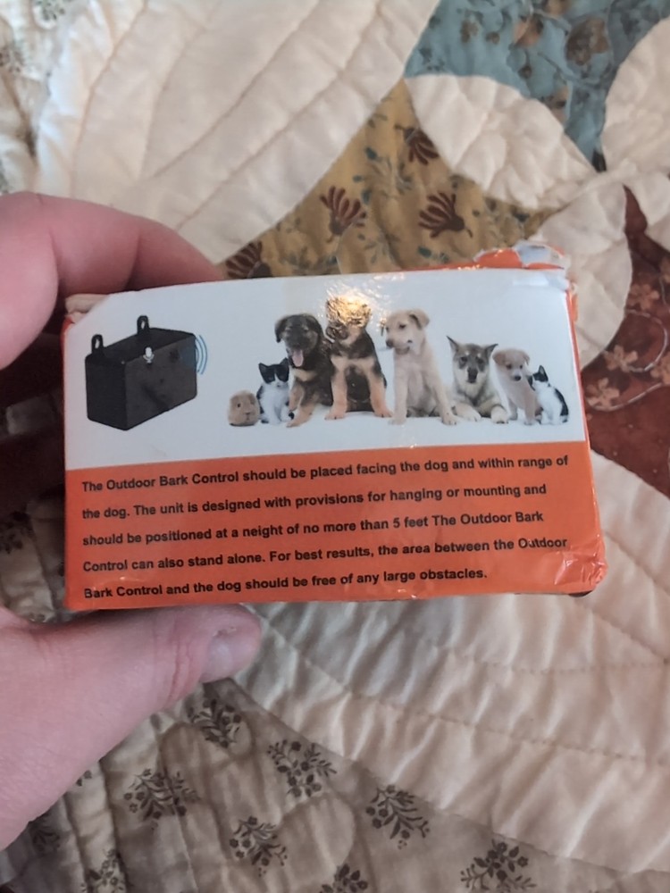 outdoor bark control
