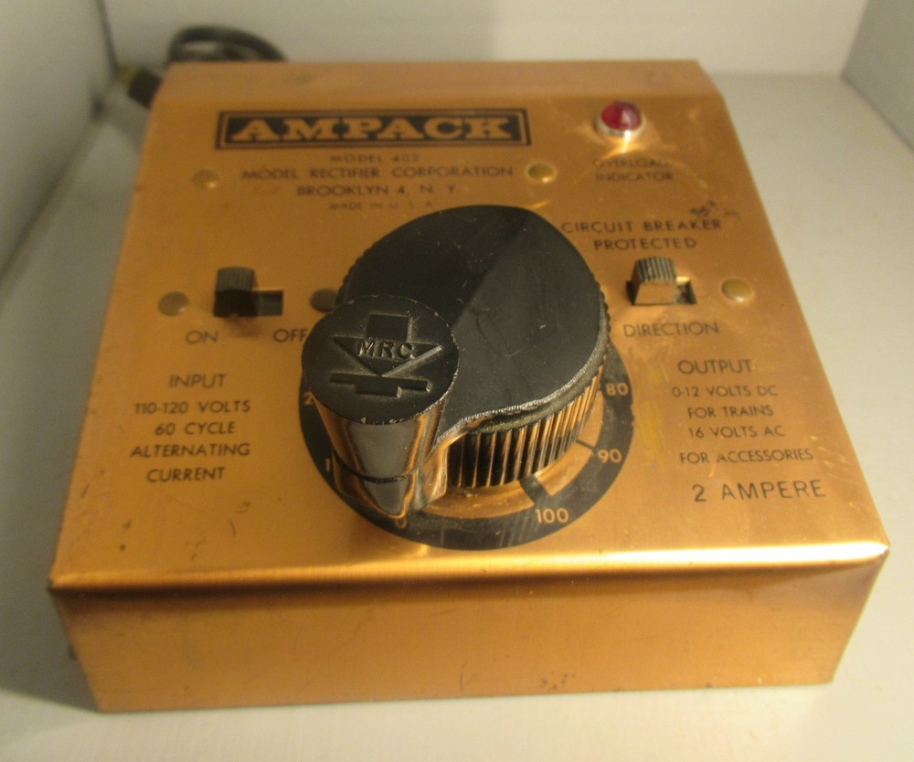 AMPACK MODEL RECTIFIER MODEL 402 FOR TRAIN SET VINTAGE