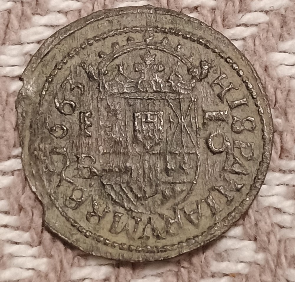 1663 Spanish 16 Maravedis King Philip IV