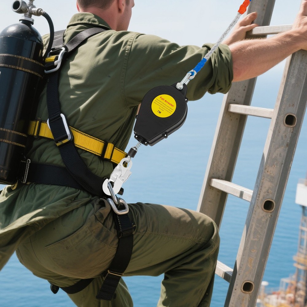 22.9ft Fall Arrester Fall Arrest Protector Fall Protection Gear Self-Retractable