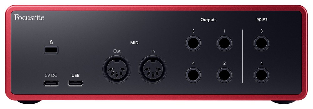 Focusrite Scarlett 4i4 4th Gen Studio Recording USB Audio Interface+Software