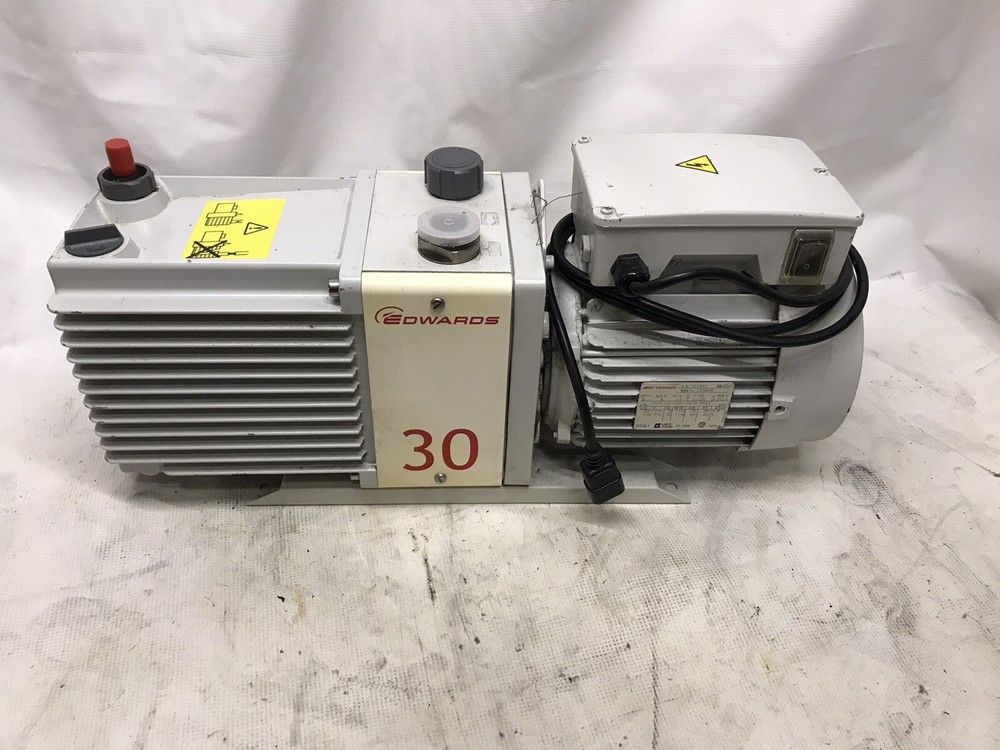 EDWARDS E2M30 Dual Stage Rotary Vane Vacuum Pump - TESTED