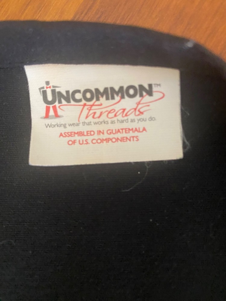 Uncommon Threads Bib Apron Black Multicolor Design