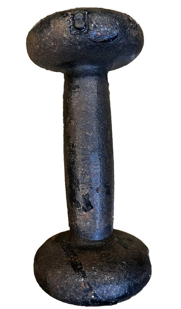Vintage 3 Pound Dumbbell Bun Unmarked