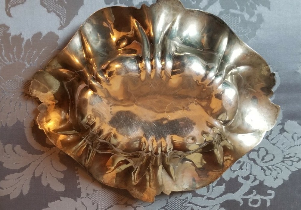 Kerr Sterling Silver Dish Circa 1855 To 1892 Repousse pattern 732