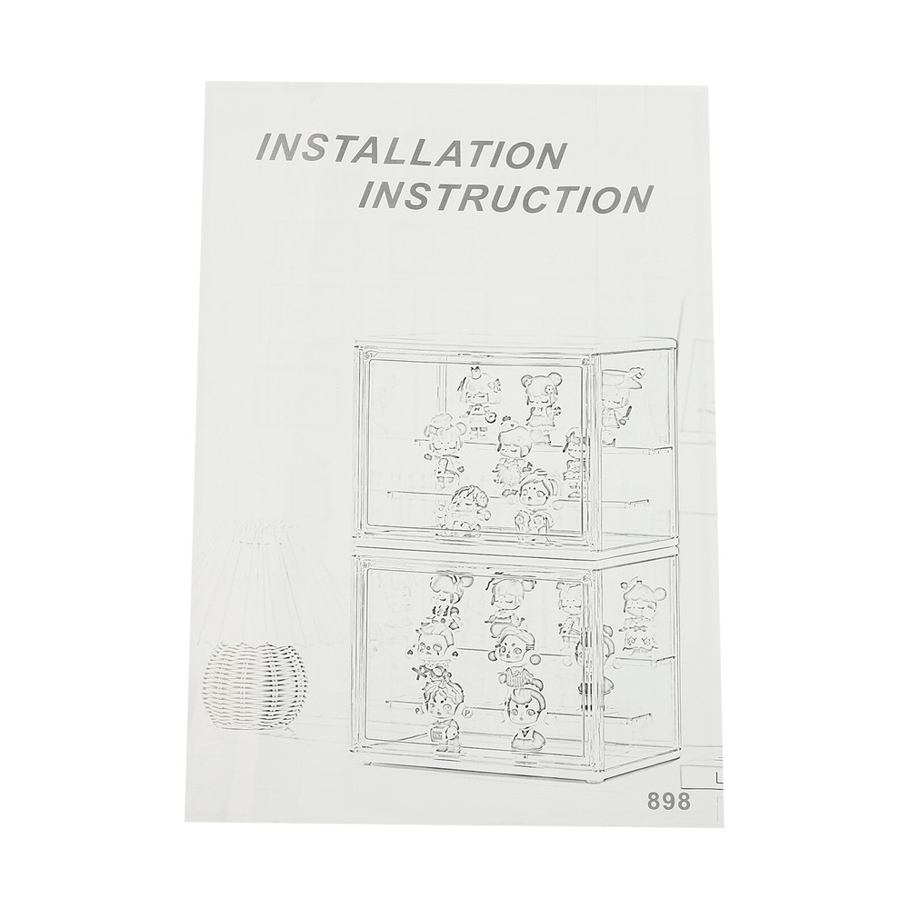 Compact 2-Tier Display Shelf Clear Cake Cupcake Bread Storage Box Display Case