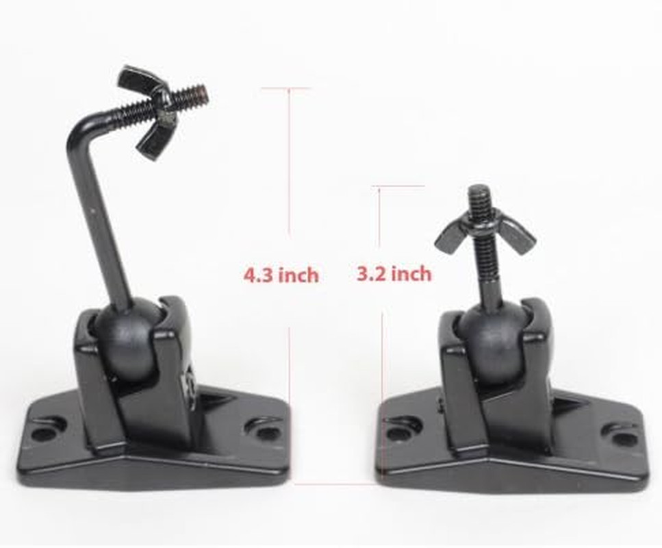 Videosecu Speaker Wall Ceiling Mount Bracket One Pair for Universal Satellite