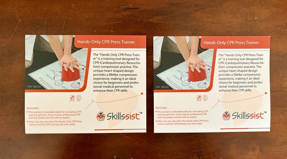 Skillssist CPR Saver Training Kit, Hands Only Trainer