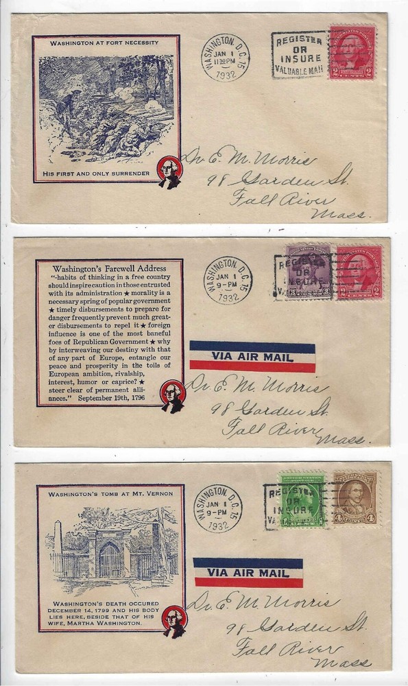 FDC's #704-15 -- Ioor -- Washington Bicentennial