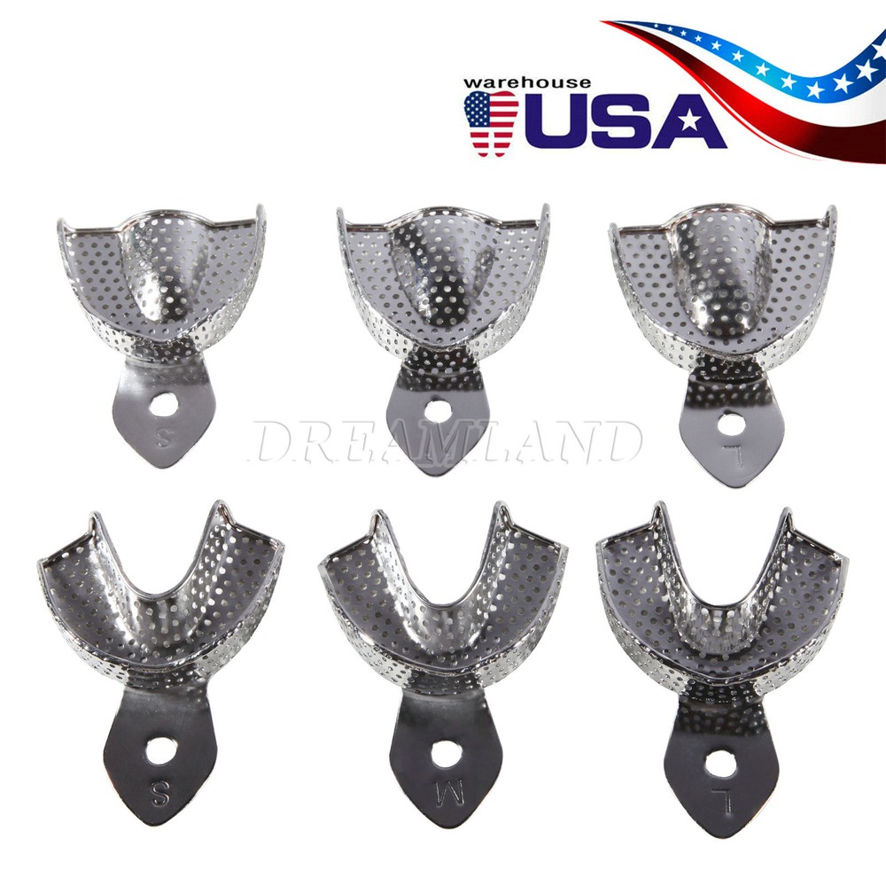 Dental Perforated Impression Trays 6/Pk