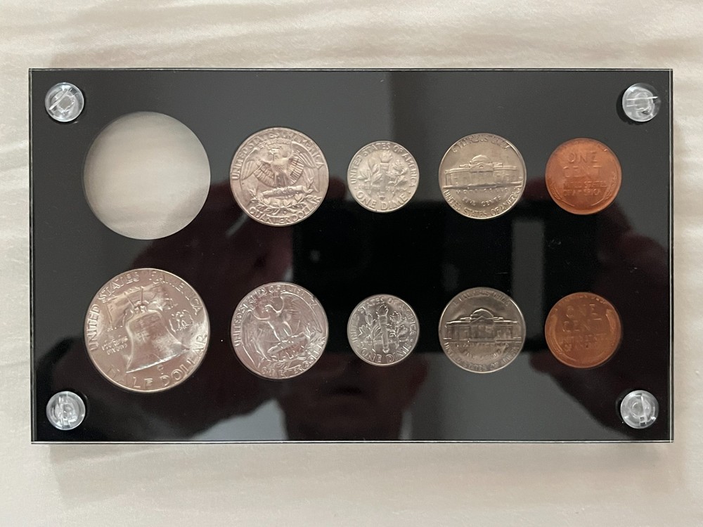 1956 P&D Silver Mint Set in Capital Display