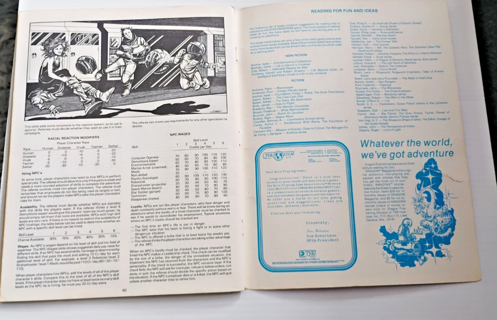 TSR STAR FRONTIERS ALPHA DAWN BASIC GAME RULES & ALPHA DAWN EXPANDED GAME RULES