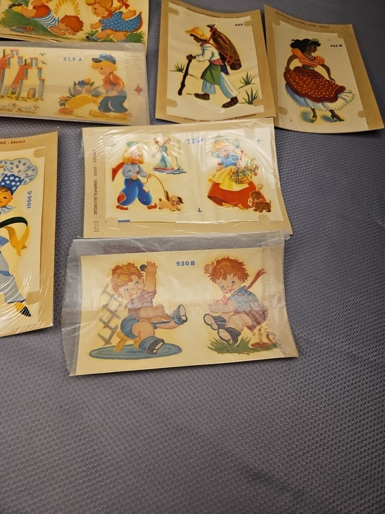 9 vtg duro Decorative Transfers #9
