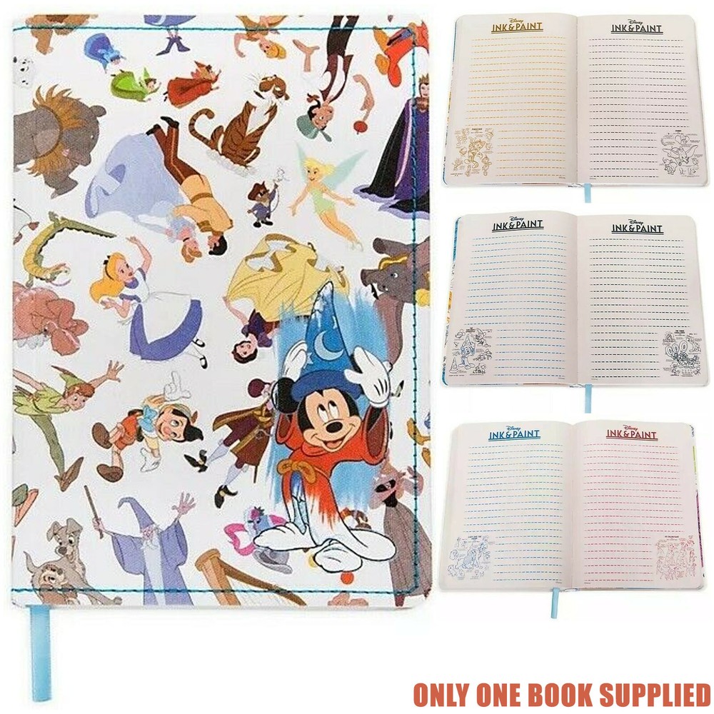 Disney Ink And Paint Notebook Notepad A5 Softback Lined Journal Book Store Parks