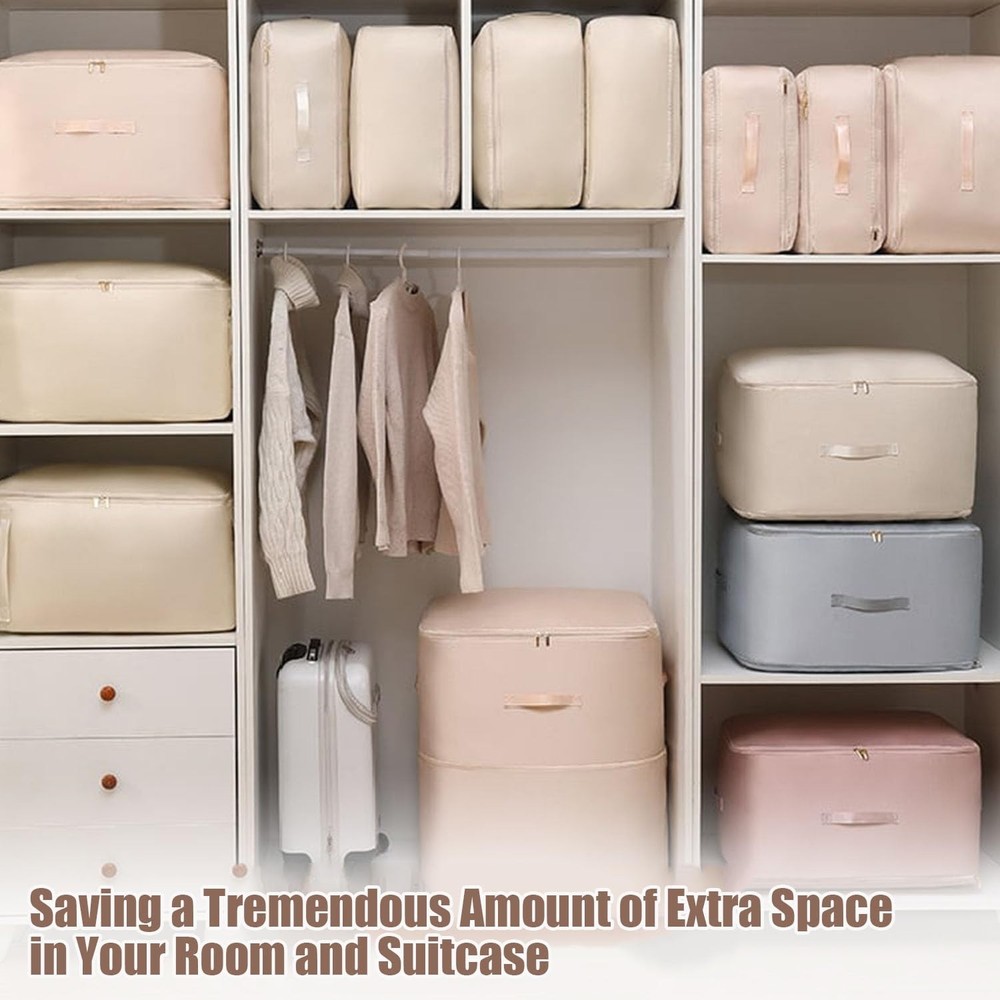 Ultra Space Saving Self Compression Organizer, Upgraded Space Saving Self Com...