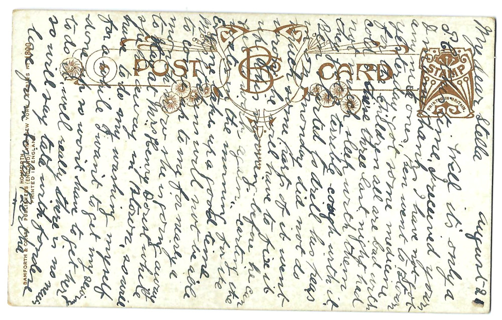 old BAMFORTH humorous postcard