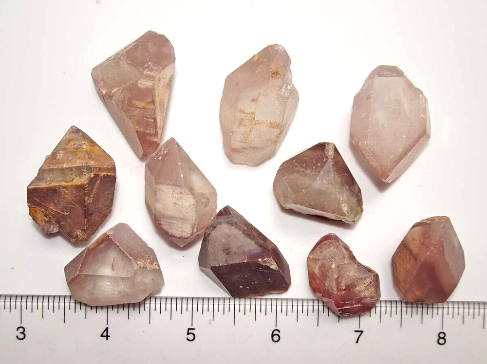 Lithium Quartz Rough - 10 Crystals - Unusual Forms  xt472