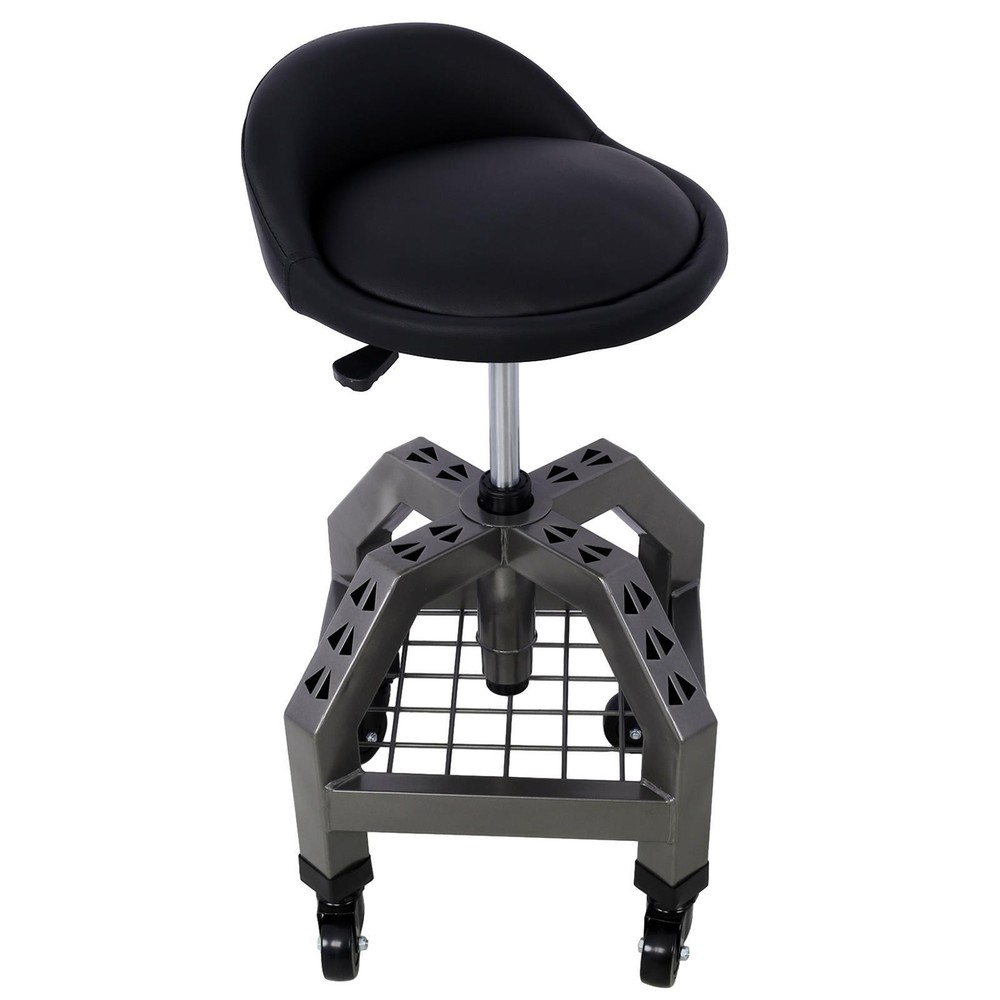Heavy Duty Rolling Mechanics Stool Shop Stool with Casters