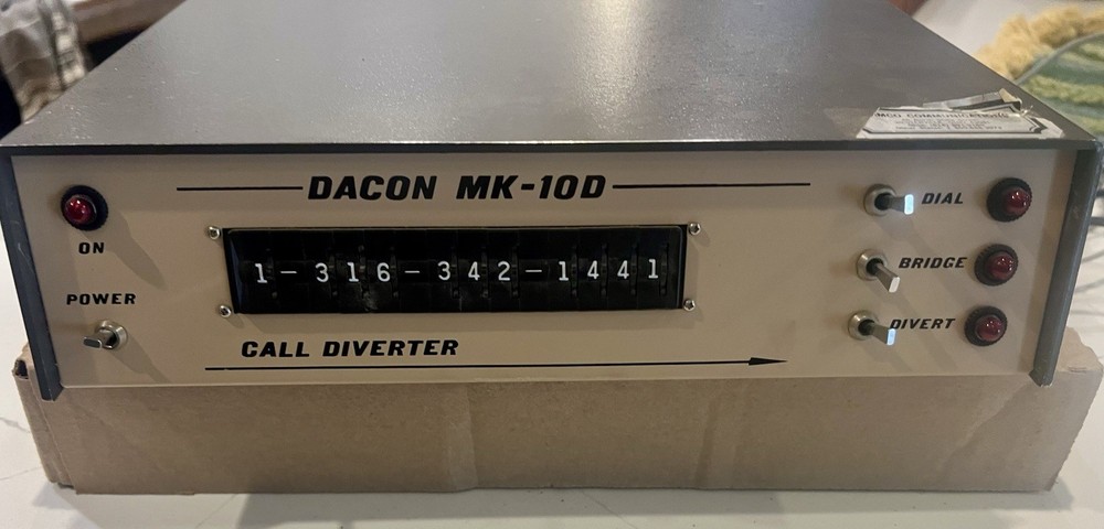 Vintage Dacon MK 10D Call Diverter Call Machine