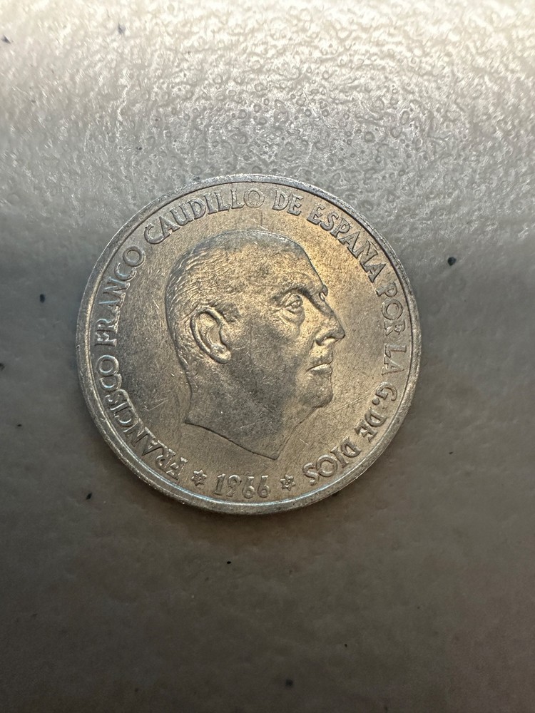 1966 Spain 50 Cts coin