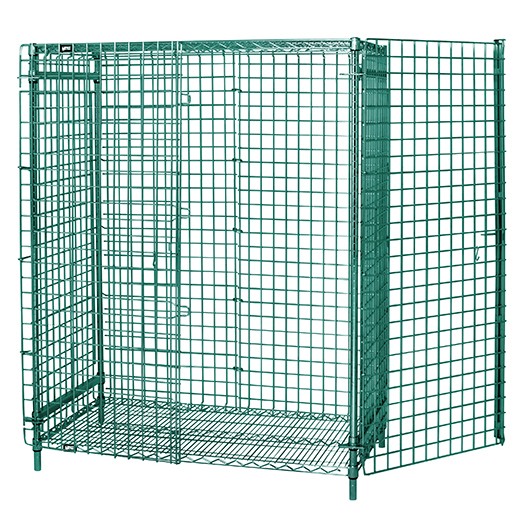 Quantum 1860-63SECP Proform Green Epoxy Stationary Security Unit with 2 Shelv...
