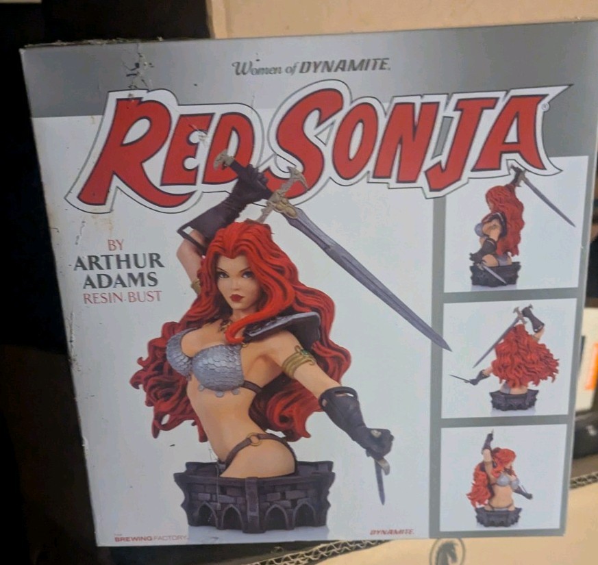 Dynamite Red Sonja Bust by Arthur Adams Standard Color Version