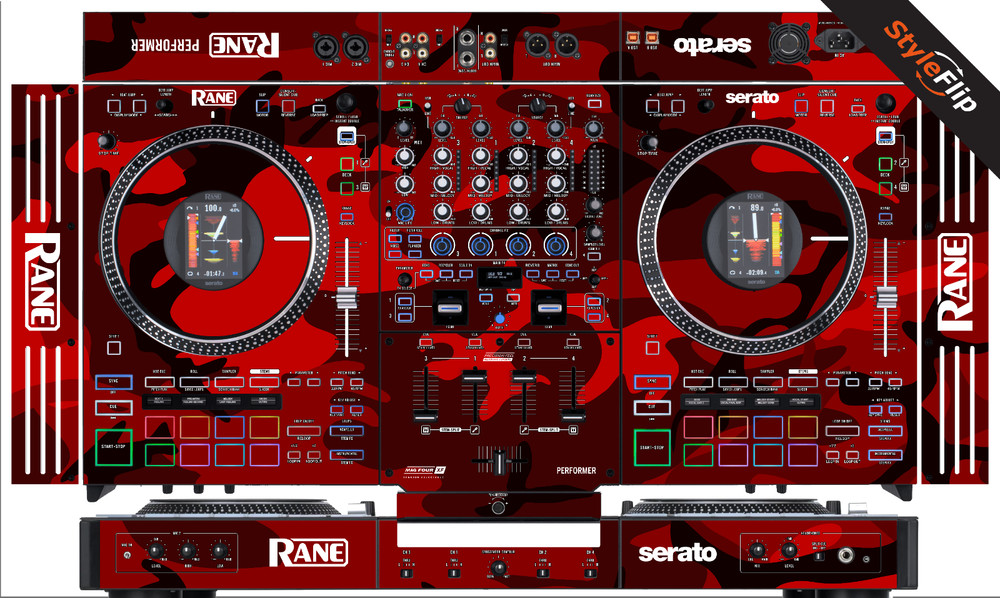 Rane Performer Skin | Red  Camo | Protective Decal | StyleFlip Skins