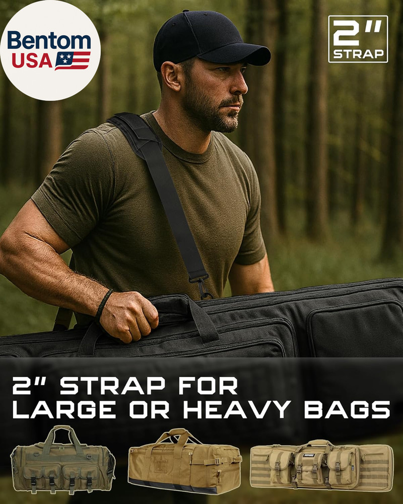 Shoulder Strap Pad for Tactical Pouch, Universal Bag Strap with Detachable Thick