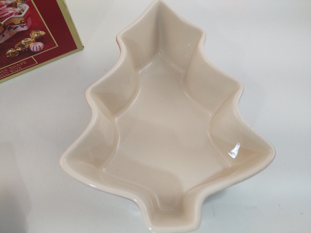 Spode Christmas Tree 2012 Annual Tree Shaped Box & Lid w/Box - Partridge & Pear