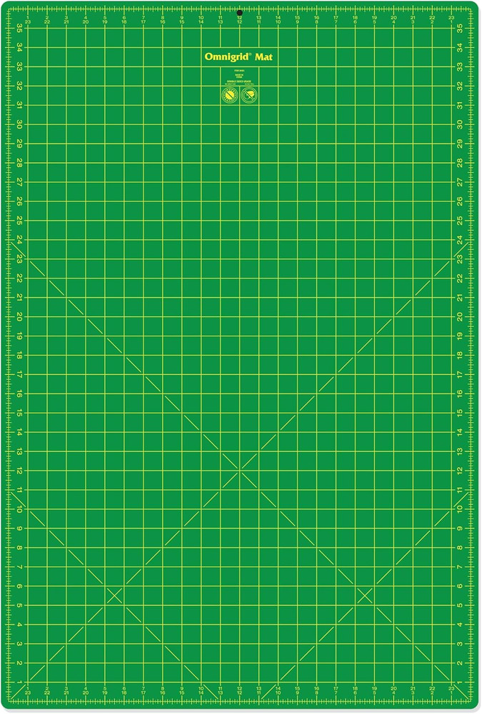 Dritz  Gridded Mat, 24" X 36", Green,Grey