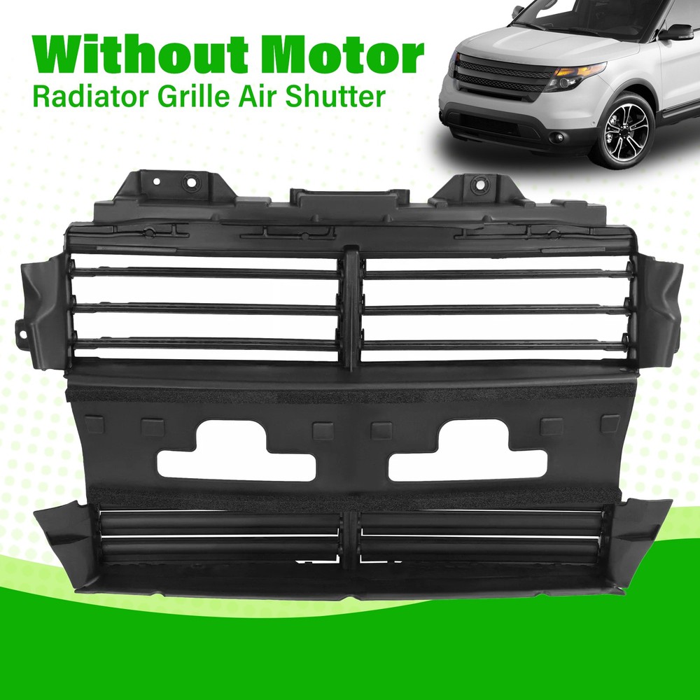 Radiator Active Grille Shutter Assembly W/O Motor For Ford Explorer 2013-2019