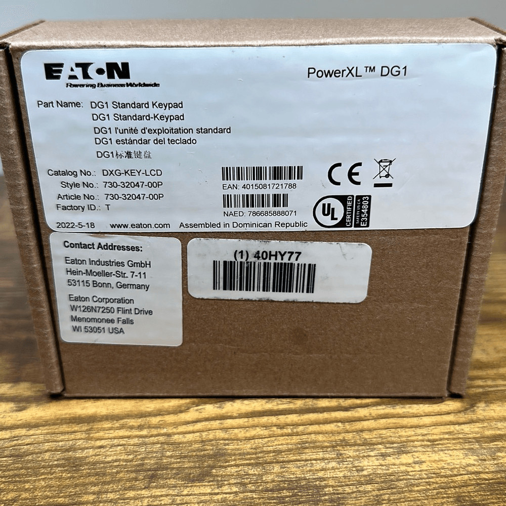 Eaton PowerXL DG1 Standard Keypad LCD