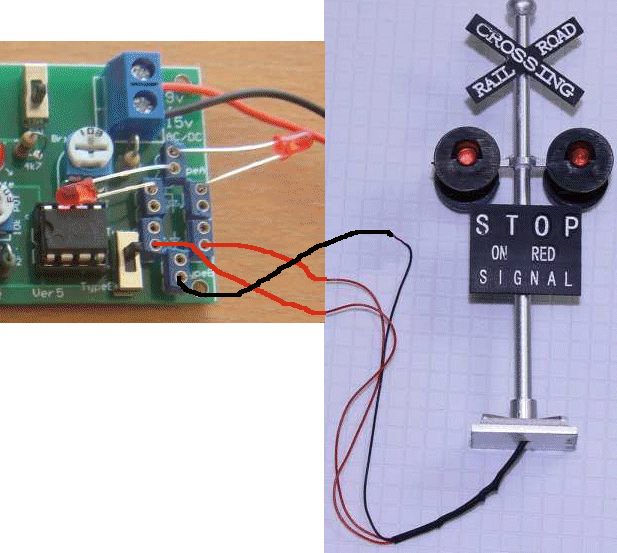 Crossing Flasher Circuit - Automatic operation