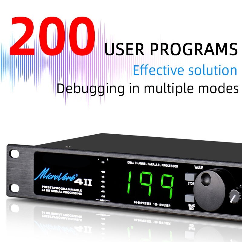 MIC4II Audio Effector Stage Performance 2CH Parallel DSP199 Processor
