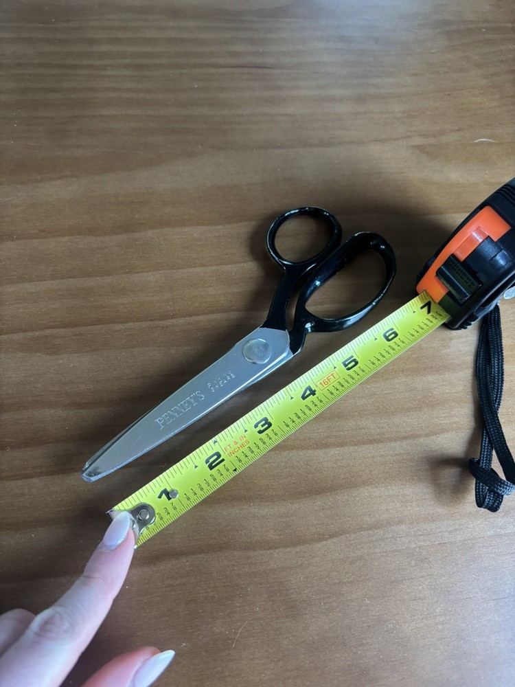 Vintage Penney’s Pinking Shears Sewing Tools Sharp Fabric Zigzag Scissors