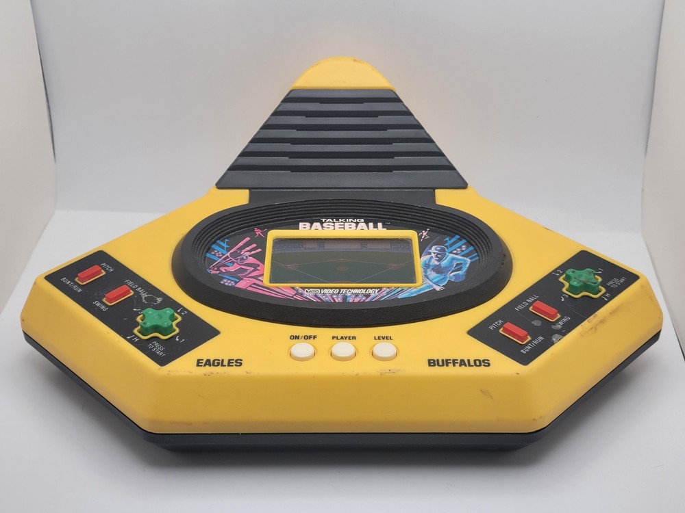 Vintage Vtech 1986 Talking Baseball Handheld Game Tested WORKS Video Technology
