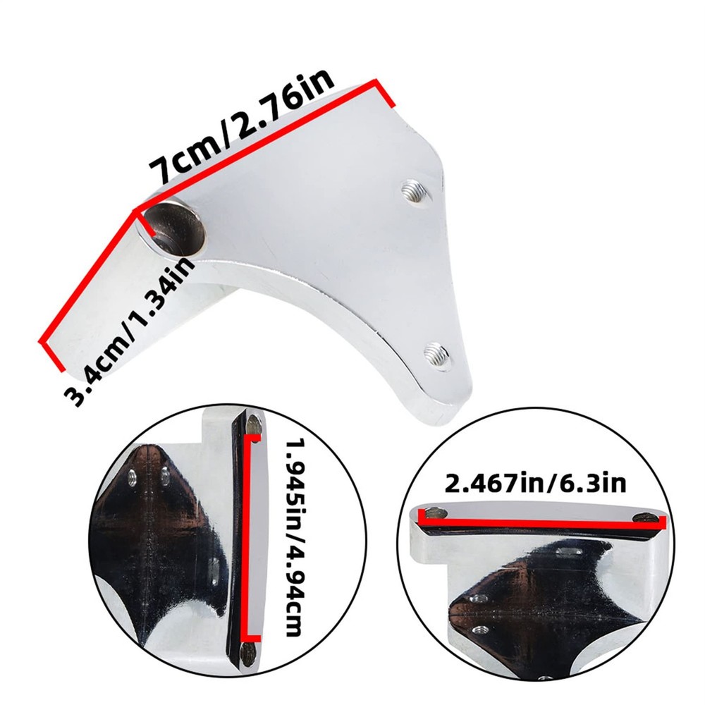 Polished Billet Aluminum Timing Tab Adjustable Pointer Balancer for Chevy SBC...