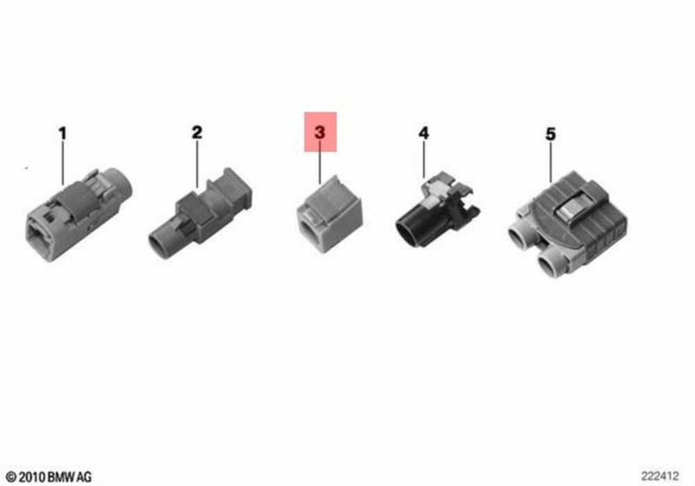 Genuine BMW - HF SOCKET HOUSING, A - 61136925156