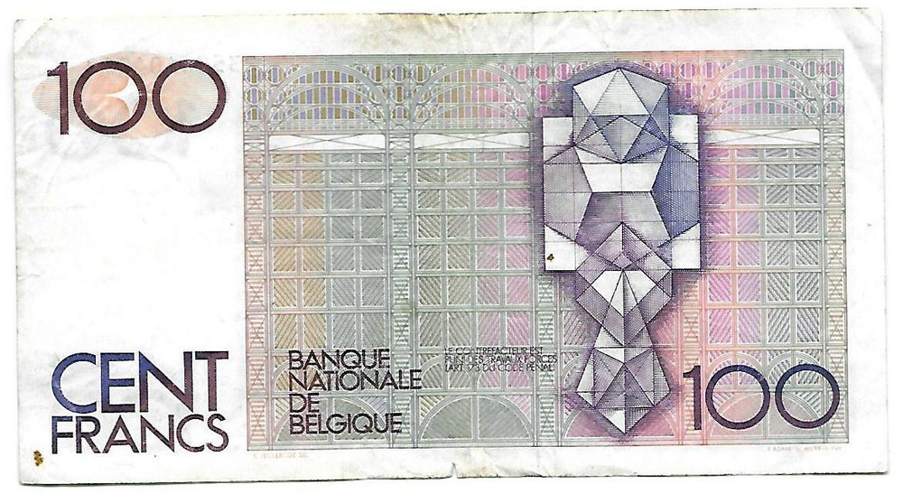 Belgium 100 Francs Banknote 1978