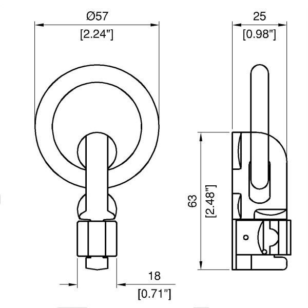 Penn-Elcom R1437/01 Double Stud Flying Point For R1438