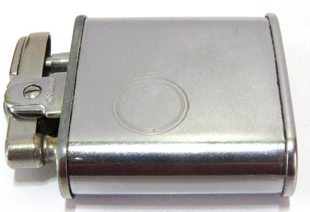 Ronson Vanguard Art Deco Blank Engraved Push-Button Vintage Cigarette Lighter